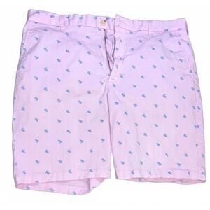 IZOD Advantage Performance‎ Men’s Size 36 Pink Shorts with Blue Turtle Pattern